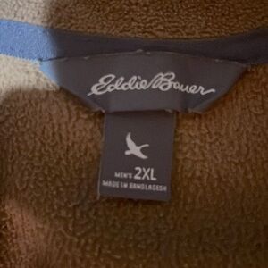 Eddie Bauer XXL Brown fleece pullover